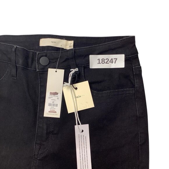 NWT Francesca's High Rise Skinny Stretch Jeans Black Denim Size 27 - Picture 9 of 9
